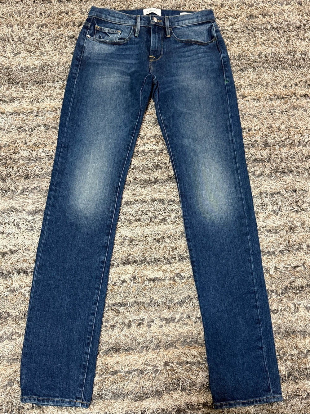 FRAME L- Homme Slim Classic Blue Straight-Leg Jeans - - Picture 3 of 12